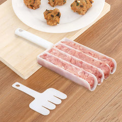 Creative Kitchen Meatball Maker,2024 Meat Baller Spoon with Cutting Spade,DIY Meatball Making Set,Home Cooking Tools