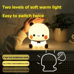 Home Decor USB Rechargeable Led Night Cartoon Dimming Lamp Kids Room