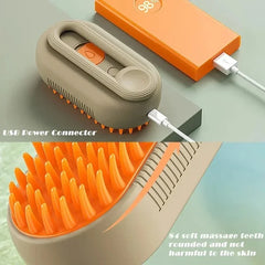 Cat Steam Brush One Touch Spray Pet Hair Removal Tool Multifunctional Massage Comb