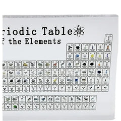 Periodic Table Of Elements Desk Display With Real Elements Kids Teaching Gifts Chemical Element Home Acrylic Periodic Table