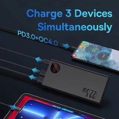 10000mAh with 22.5W PD Fast Charging Power bank Portable Battery Charger For iPhone