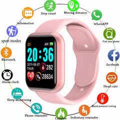 Men Women Bluetooth Connected Phone Music Fitness Sports Bracelet Sleep Monitor Y68 Smartwatch