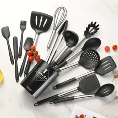 12PCS Food Grade Silicone Kitchen Cookware Utensils