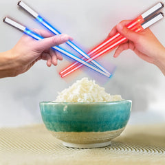 Star War Theme LED Lightsaber Luminous Chinese Chopsticks Reusable