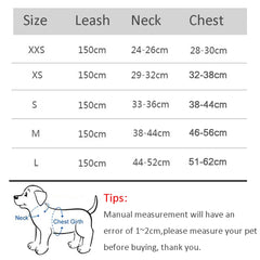 Dog Harness Leash Set for Small Dogs Adjustable Puppy Cat Outdoor Walking Lead Leash