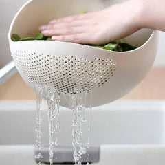 Silicone Colander Rice Bowl Drain Basket