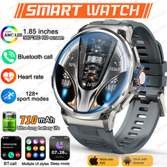 Smart Watch Men 1.85-Inch HD AMOLED Screen 710 Mah Battery Sport Bluetooth Call Smartwatch