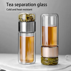 430ml Glass Tea Infuser Bottle Tea Flood Cup