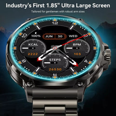 Smart Watch Men 1.85-Inch HD AMOLED Screen 710 Mah Battery Sport Bluetooth Call Smartwatch