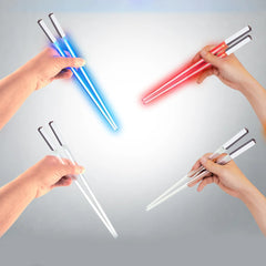 Star War Theme LED Lightsaber Luminous Chinese Chopsticks Reusable