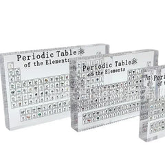 Periodic Table Of Elements Desk Display With Real Elements Kids Teaching Gifts Chemical Element Home Acrylic Periodic Table